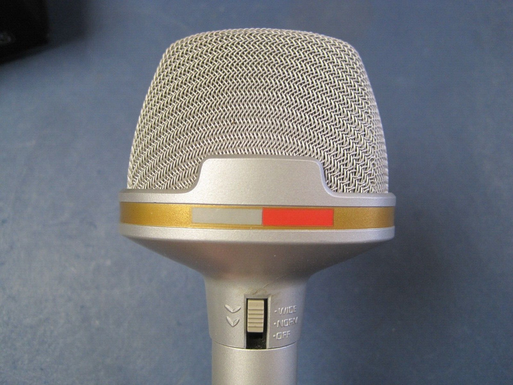 Vintage Realistic Dual Pattern Stereo Electret Microphone System # 33-919 w Case