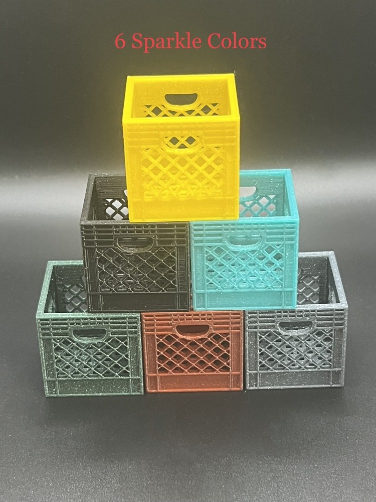 Large Mini Crate Organizer in various colors.