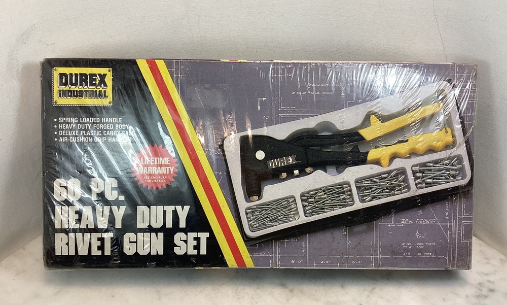DUREX Industrial 60 Pc. Heavy Duty Rivet Gun Set