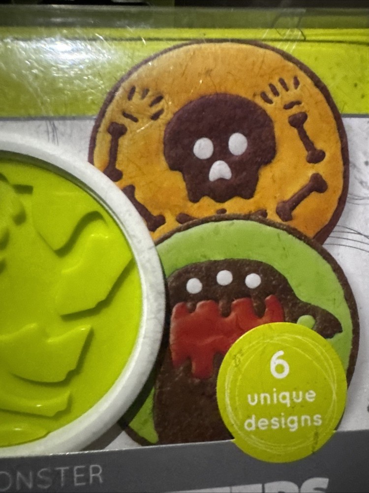 Cookie Cutters Spooky Monsters: 3 Double Siddd Stamps (NEW)