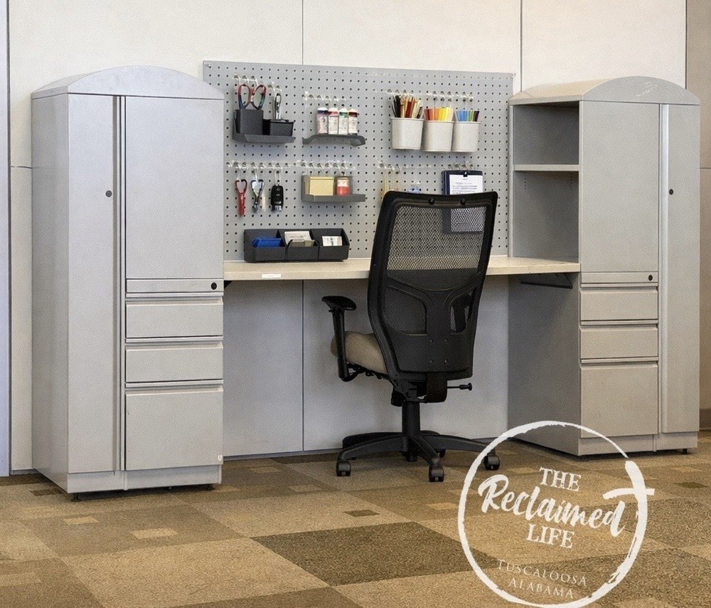 Heavy-Duty Workbench with Pegboard & Power Outlets Work Bench