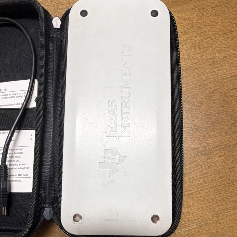 Texas Instruments TI-84 Plus CE Graphing Calculator LCD USB Case Cable