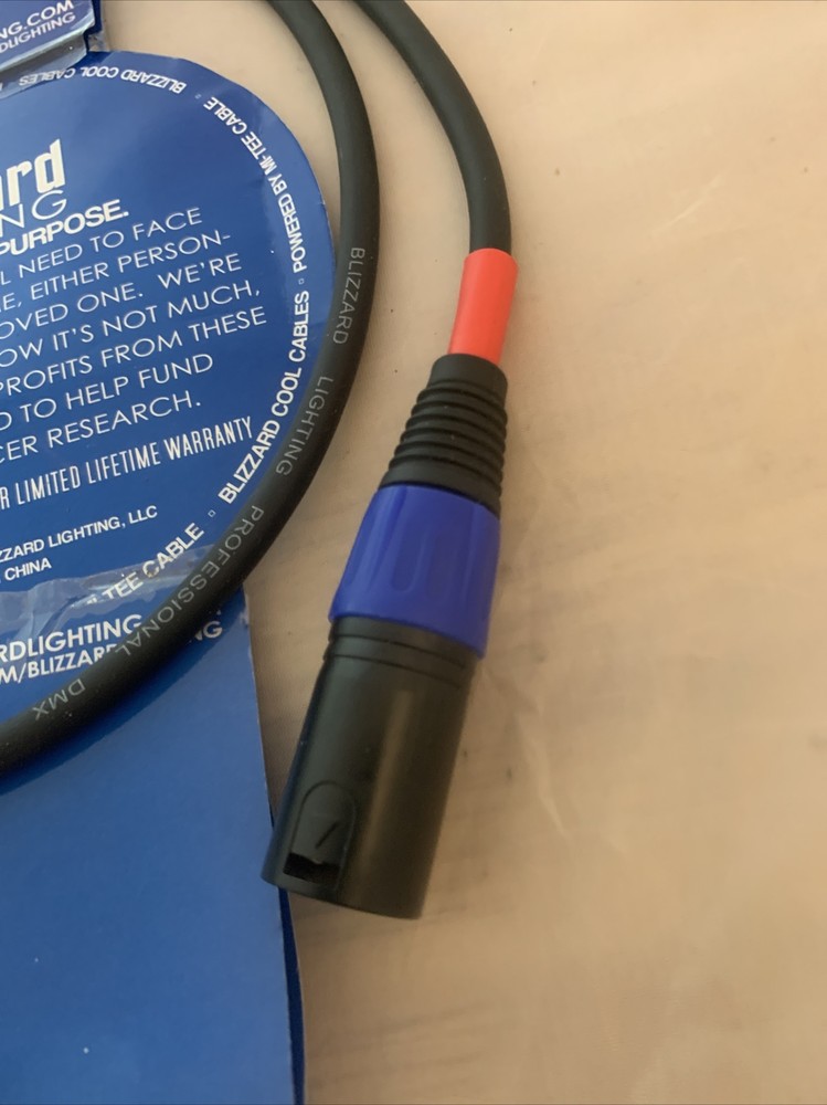Blizzard Lighting Cool Cable Made With DMX Ingredients NEW