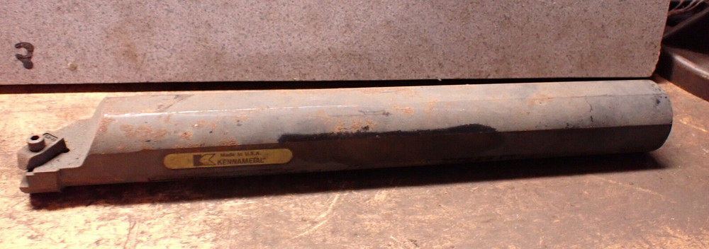 LARGE KENNAMETAL CARBIDE INSERT BORING BAR METAL LATHE TOOLING MISSING INSERT