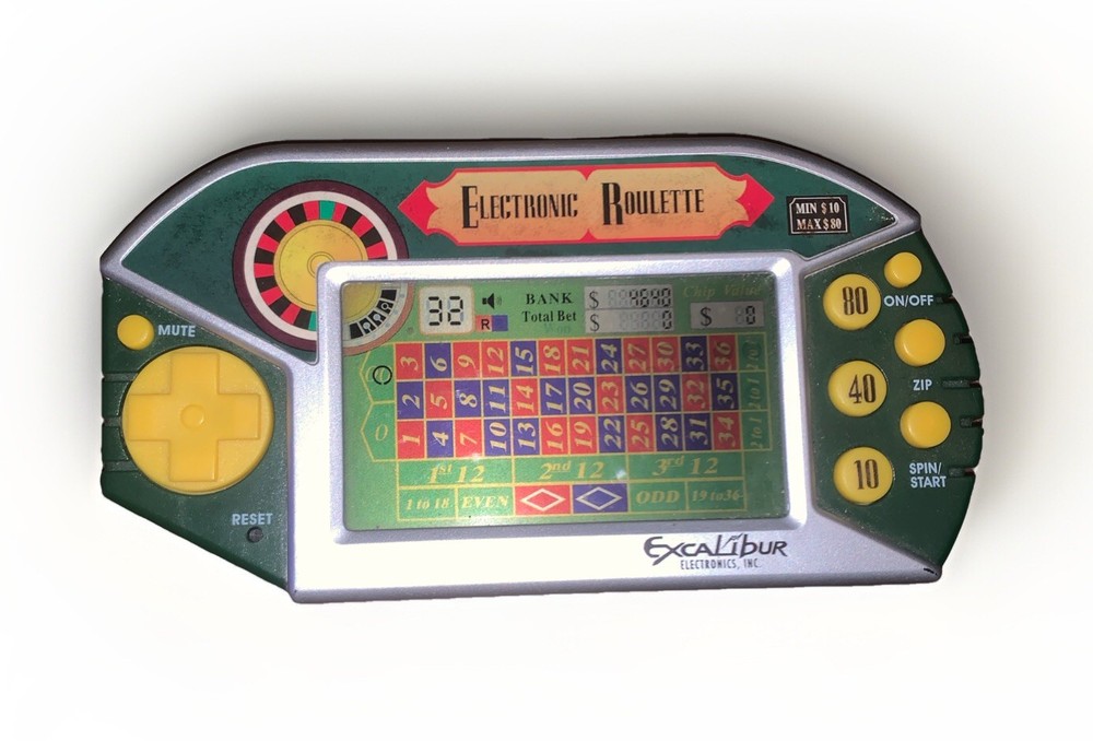Excalibur Electronic Roulette Handheld Game Tested & Working