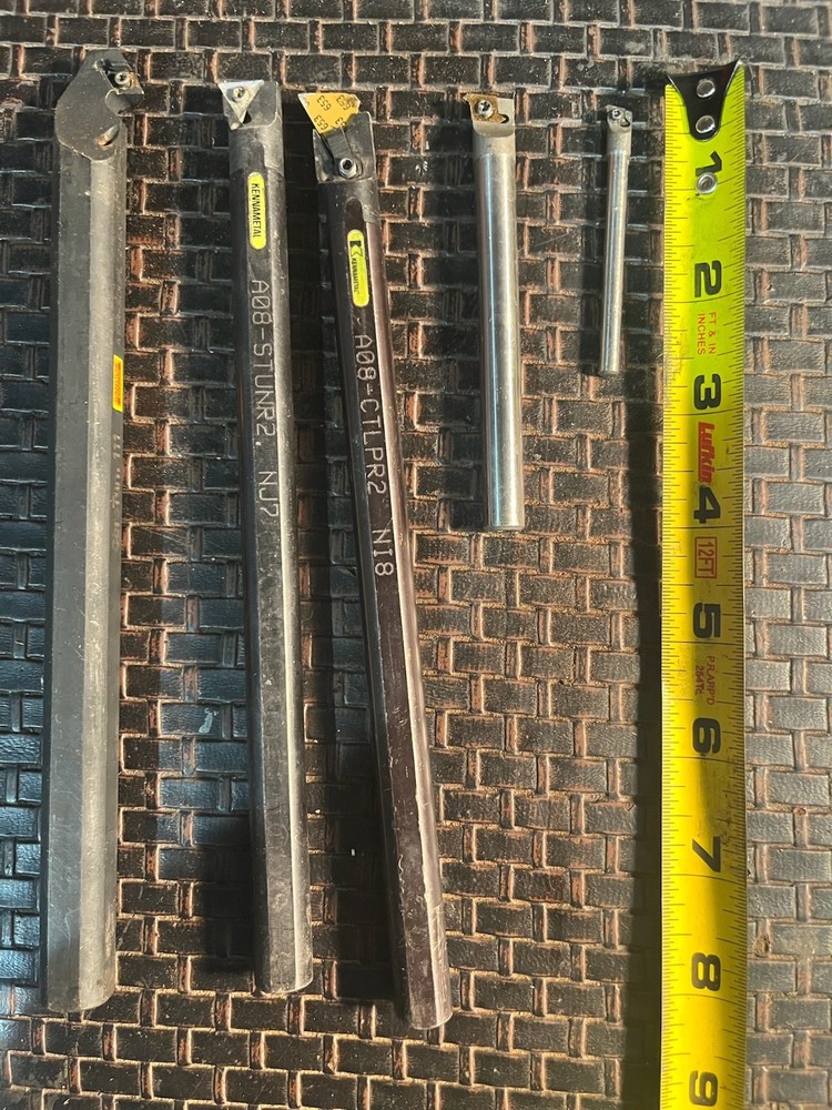 5 Boring Bars w/ Carbide Inserts