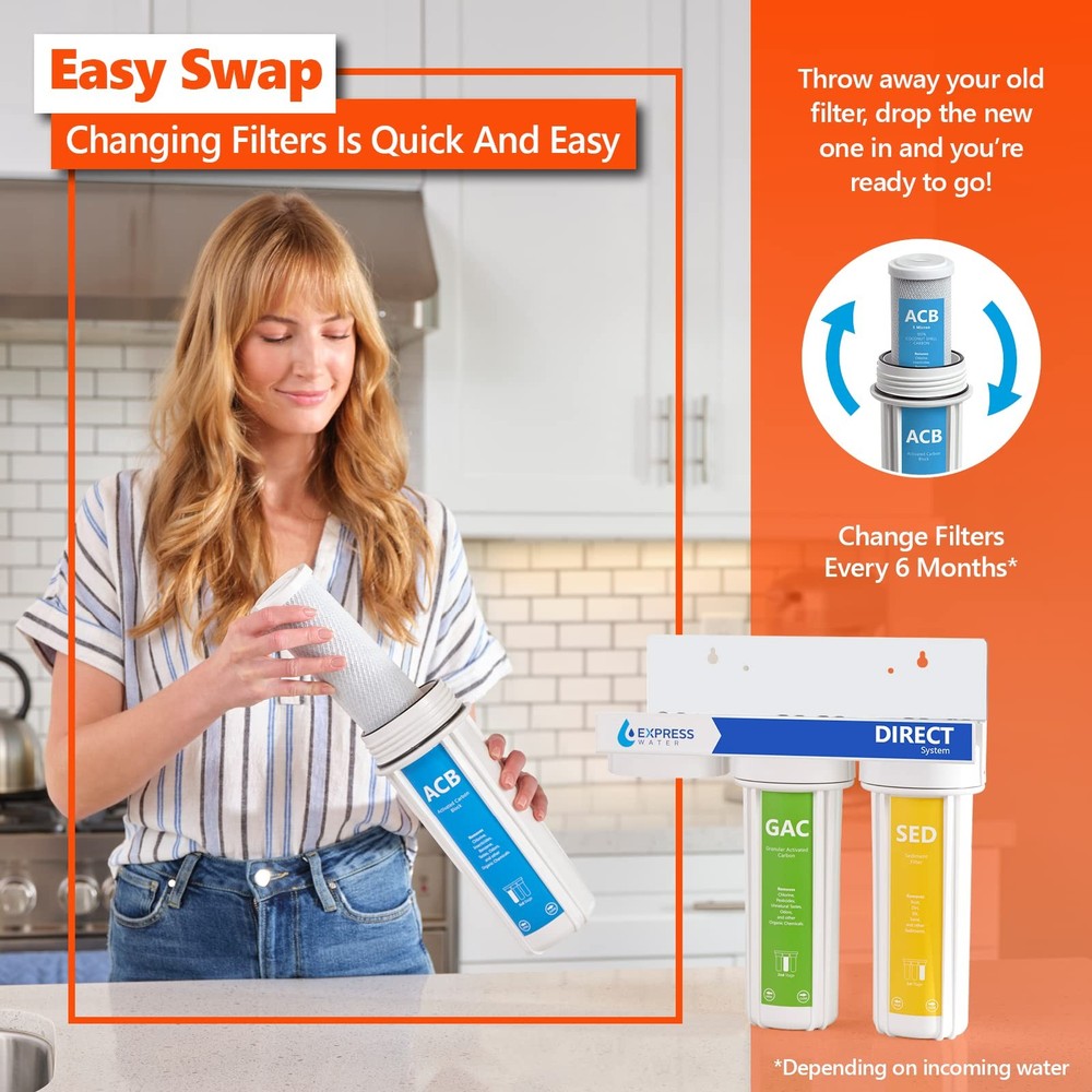 Express Water 5 Year Reverse Osmosis System Replacement Filter Set 30 Filters Ca