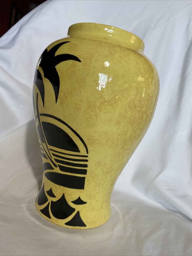 beach palm tree Ocean pottery vase