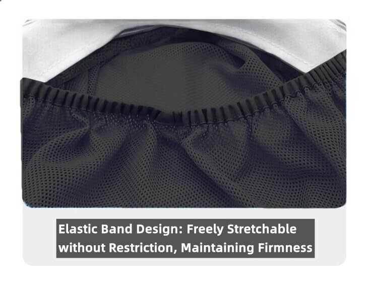 Chef Hat and Cooking Cap - 2Pcs/Set Adjustable Elastic Caps One Size Black