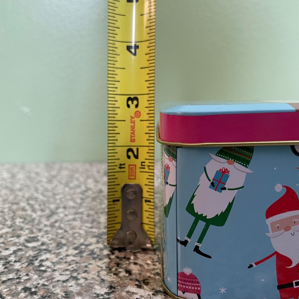 Tin Christmas Holiday Rectangular Box Empty Container Greenbrier International
