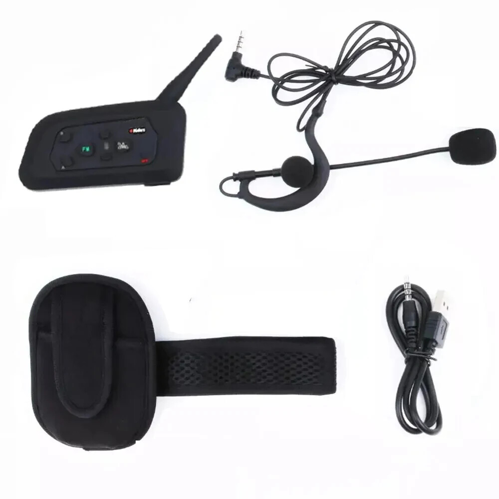 4 Users Referee Intercom Headset V4C Full Duplex Bluetooth Headphone Interphone