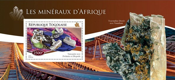 2015 TOGO MNH. MINERALS   Y&T Code: 953  |  Michel Code: 6523 / Bl.1122