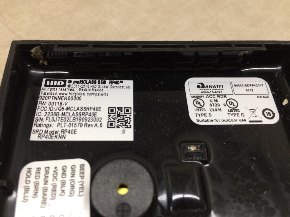 HID Multi Class SE RP40E Contactless Smart Card Reader Wall Switch