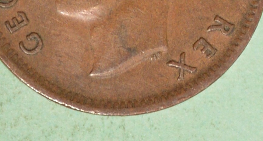 1951 - Canada Penny - ERROR - Double King's Neck - INV#B-67