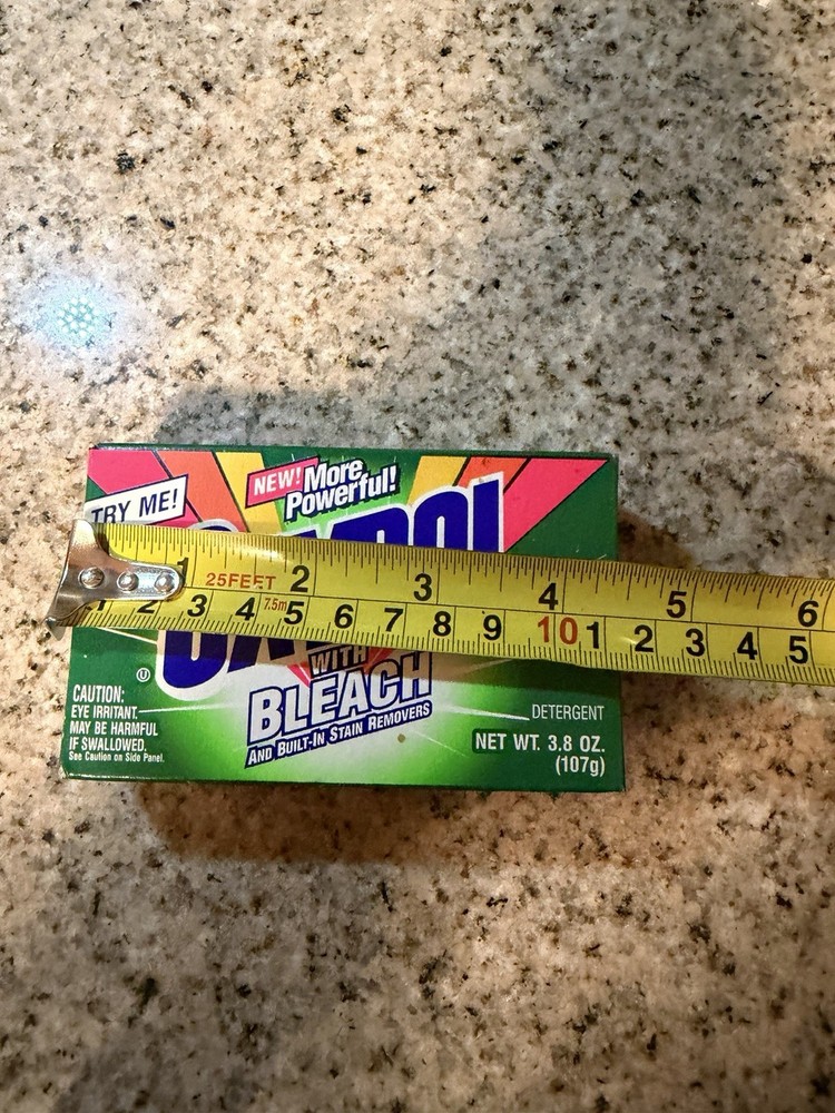 Vintage Sample Size 1992 Oxydol with bleach 1992 sample size Box