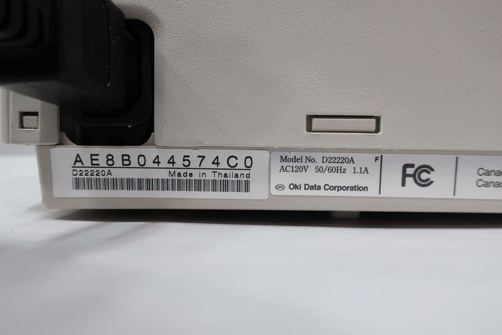 Oki 490 D22220A Microline 490 Dot Matrix Printer 120v-ac