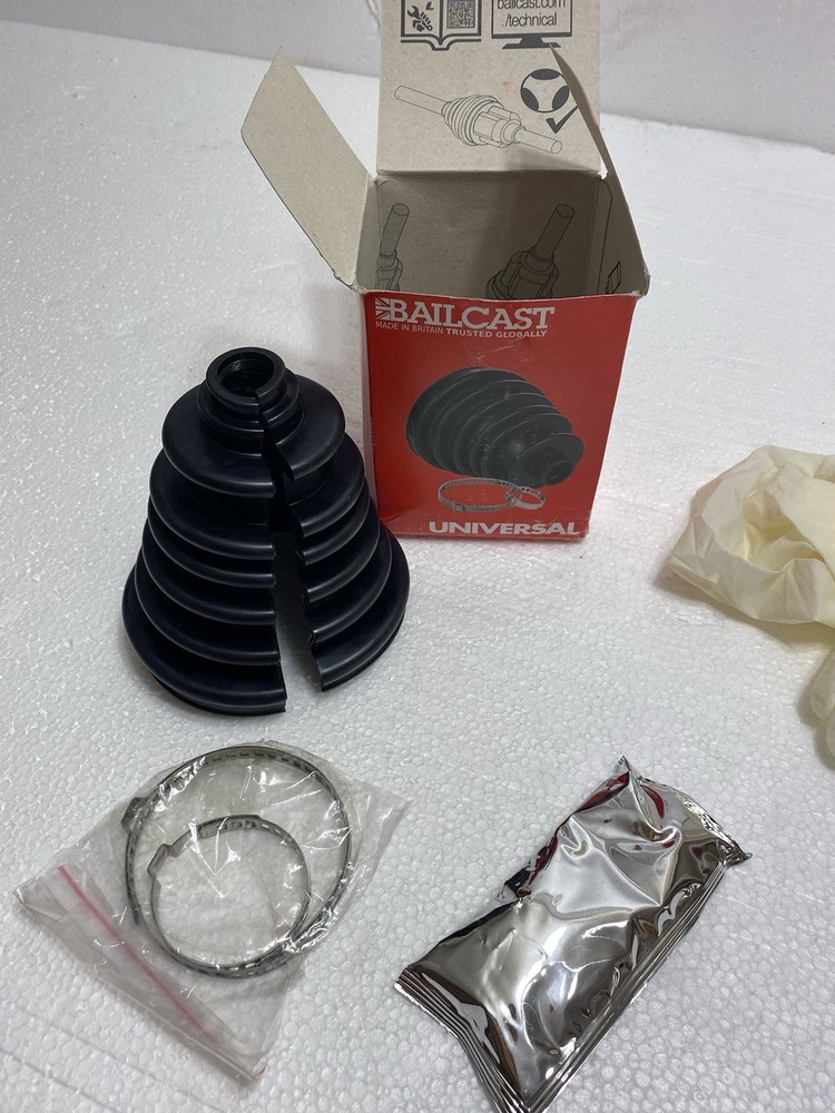 Universal Split Constant Velocity Joint Gaiter Boot Replacement Kit, Black