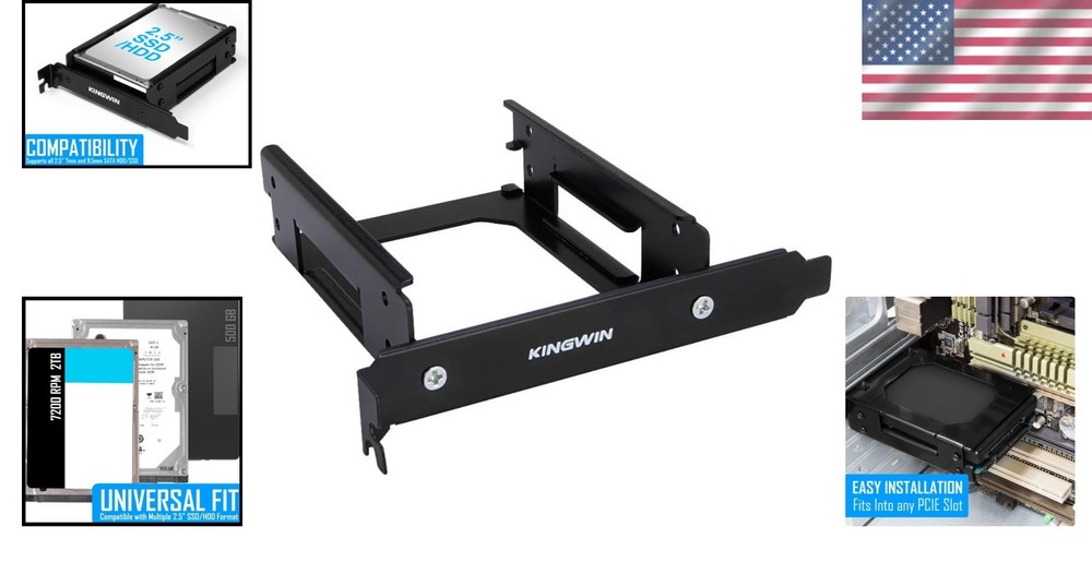 PCI-E SSD Mounting Kit - 2x 2.5 Inch HDD Converter