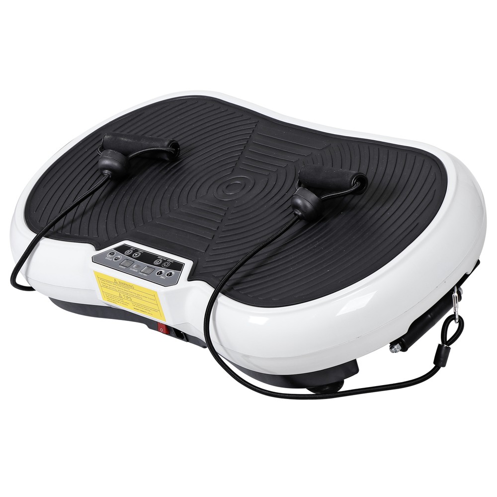 Whole Body Vibration Platform Exercise Machine White Vibration Plate with Remote