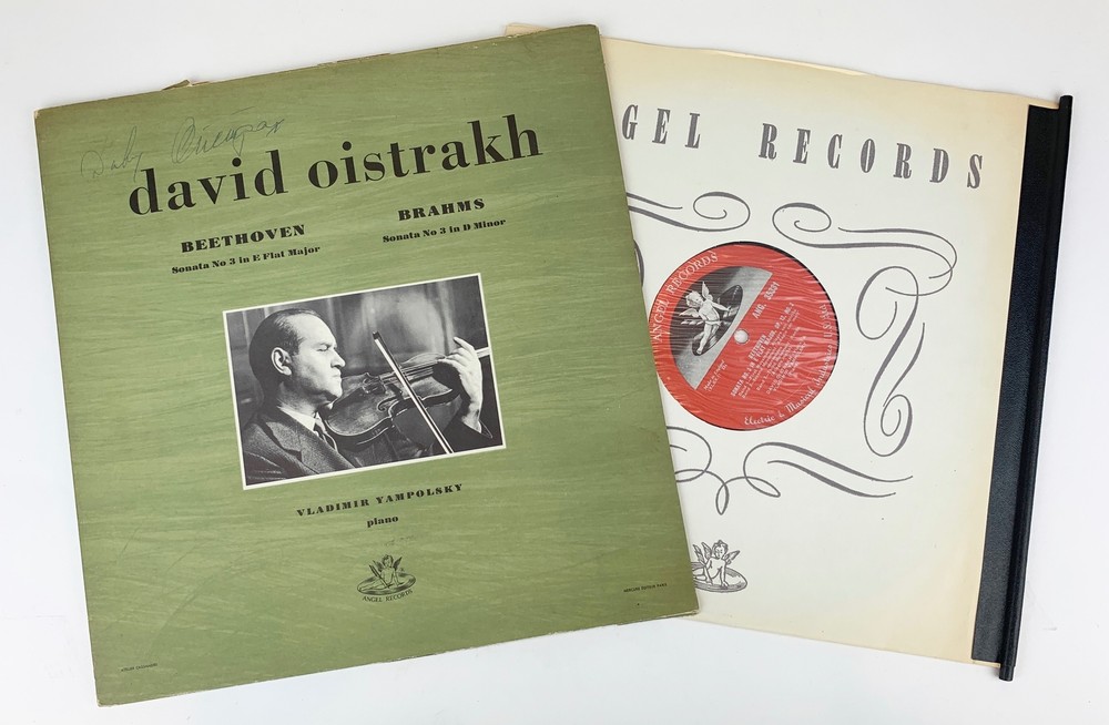 David OISTRAKH: Signed LP Cover (VIOLIN) (VIOLINIST)