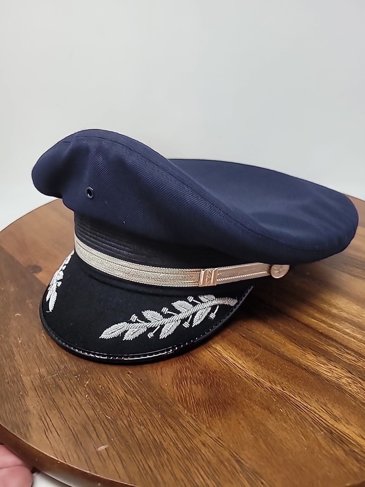 Bancroft Military Cap 7.5 Blue Silver