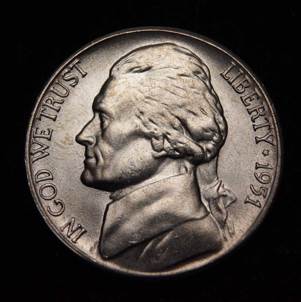 1951-S Jefferson Nickel  BU++++Full Steps