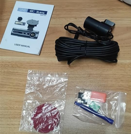 Three channel dash camera