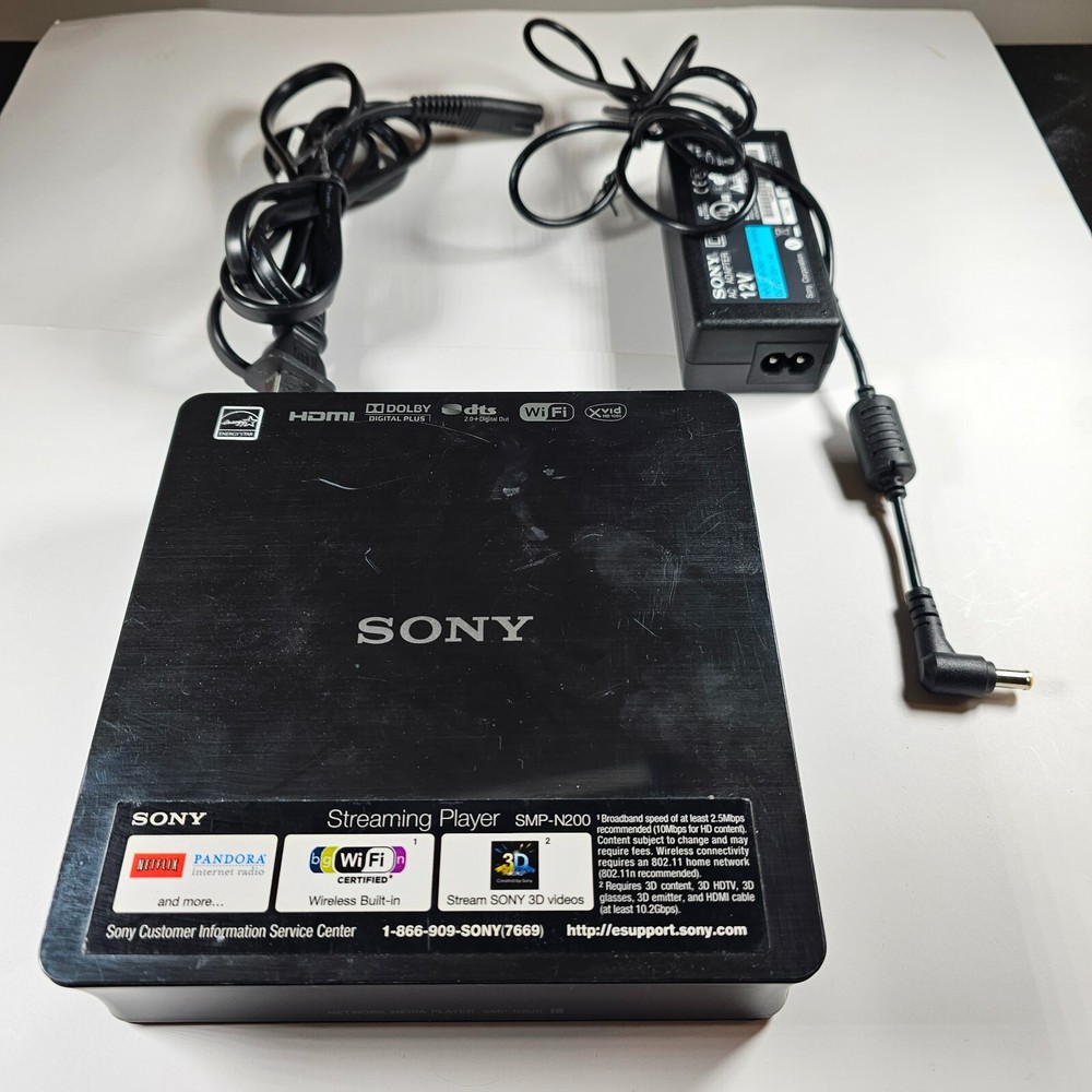 Sony Streaming Player SMP-N200 with AC Adapter