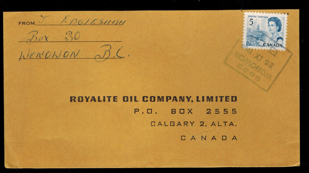 A-1817**Canada 1968 *Wonowon*, British Columbia