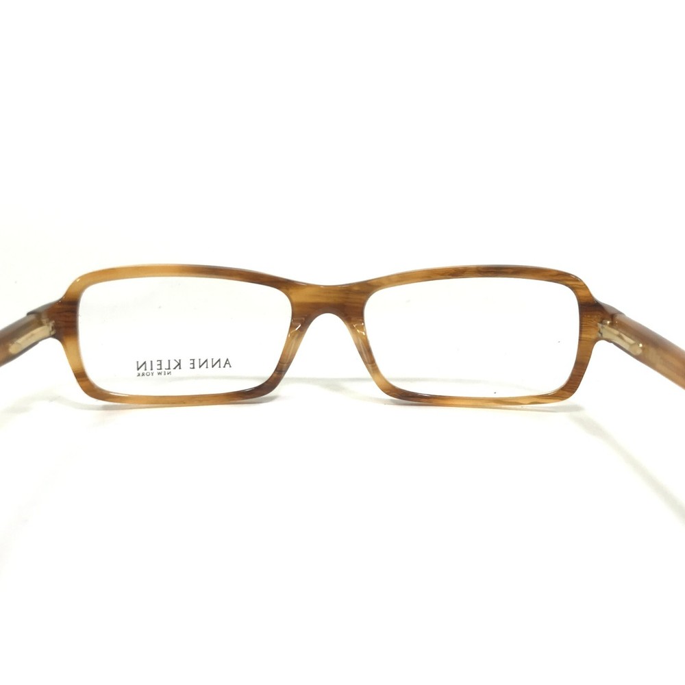 Anne Klein Eyeglasses Frames AK 8088 221 Brown Horn Rectangular 52-17-135