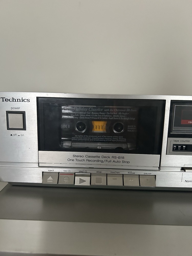 Technics RS-B18 Cassette deck Silver Edition TESTED WORKING Decent Condition