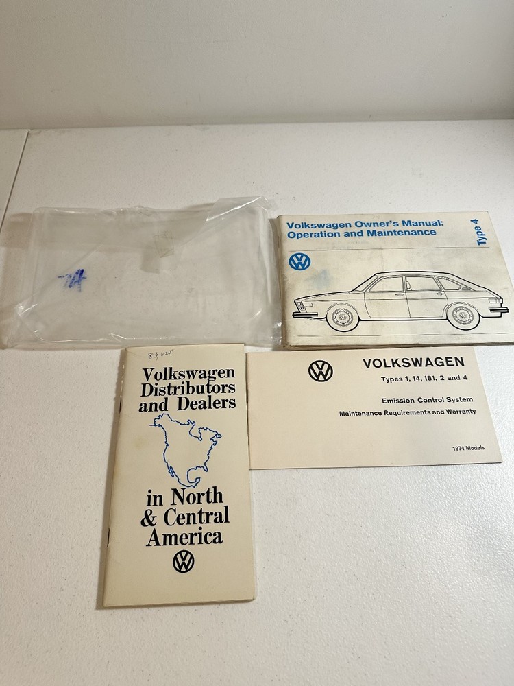 1974 Volkswagen Type 4 Owner's Manual Set