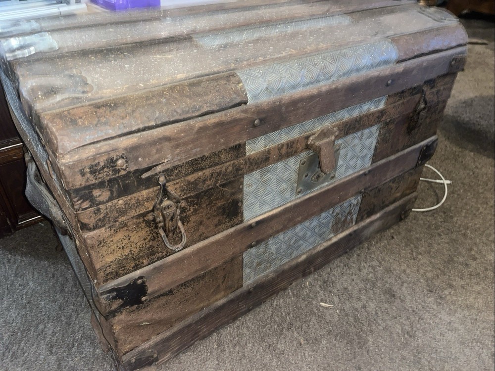 Antique Wooden Trunk