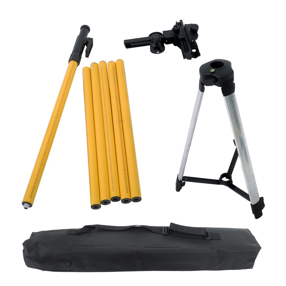 Max 4.2M/13.8FT Height Laser Level Pole Mount Telescopic Pole for Laser Level