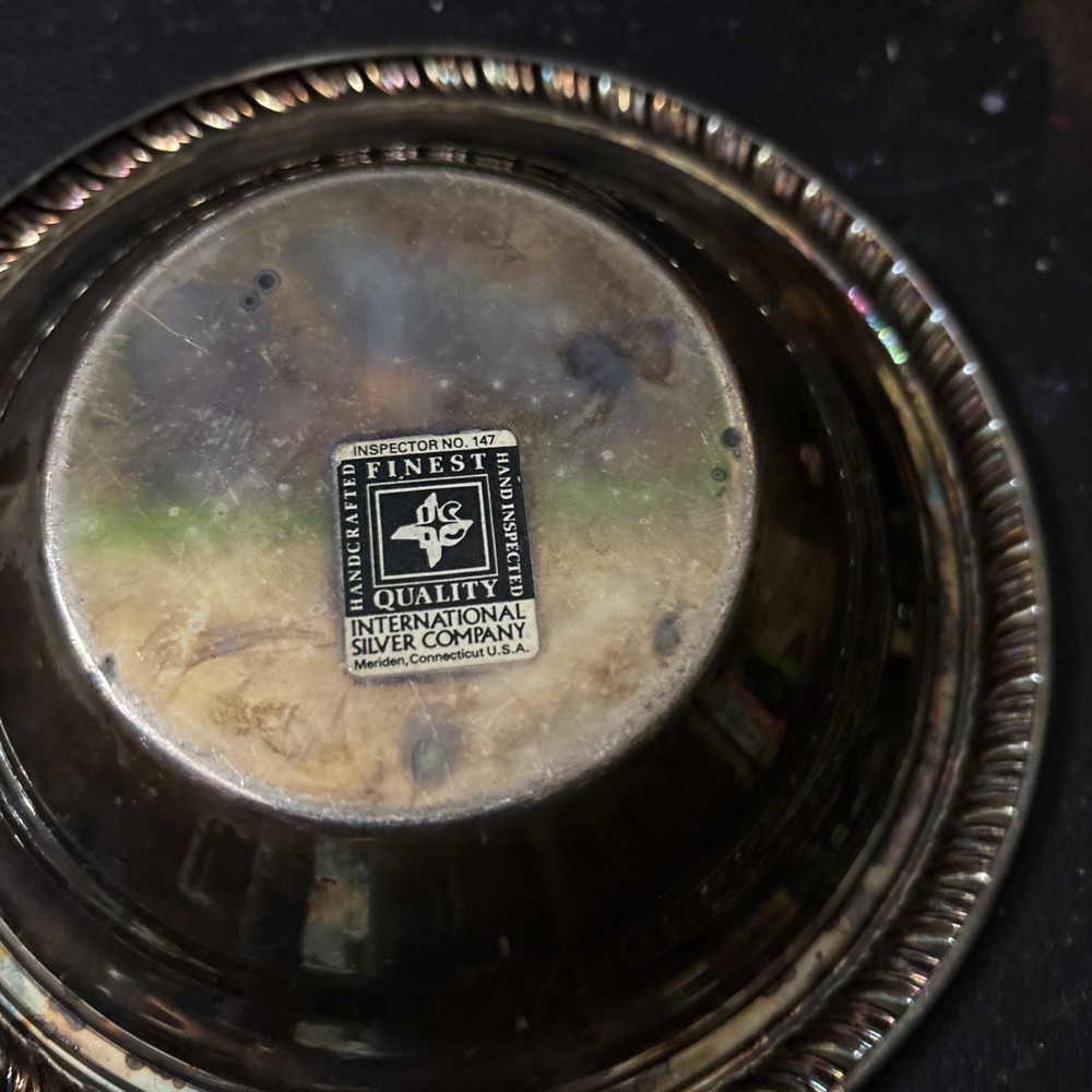 Vintage Silver Nut Candy Dish 6.5" International Silver Co
