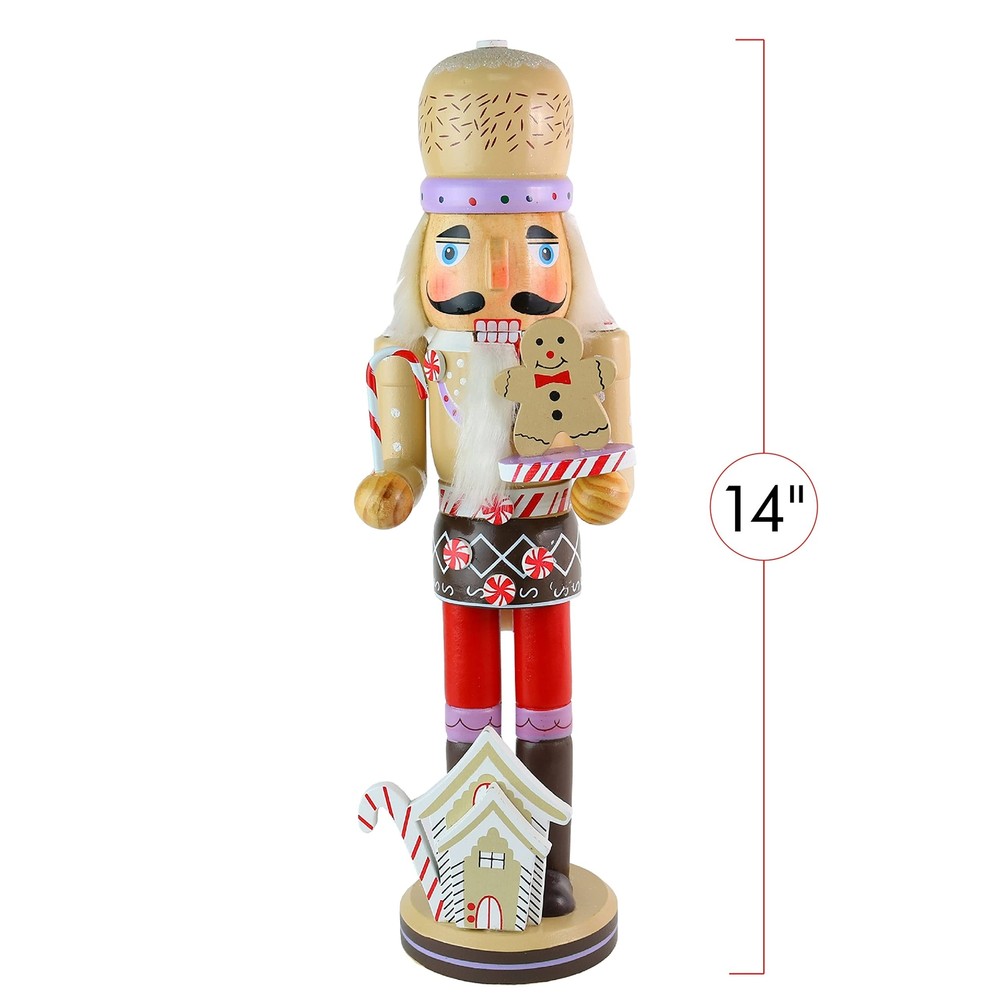 Ornativity Gingerbread Chef Nutcracker - Wooden Ginger Bread Theme Christmas ...
