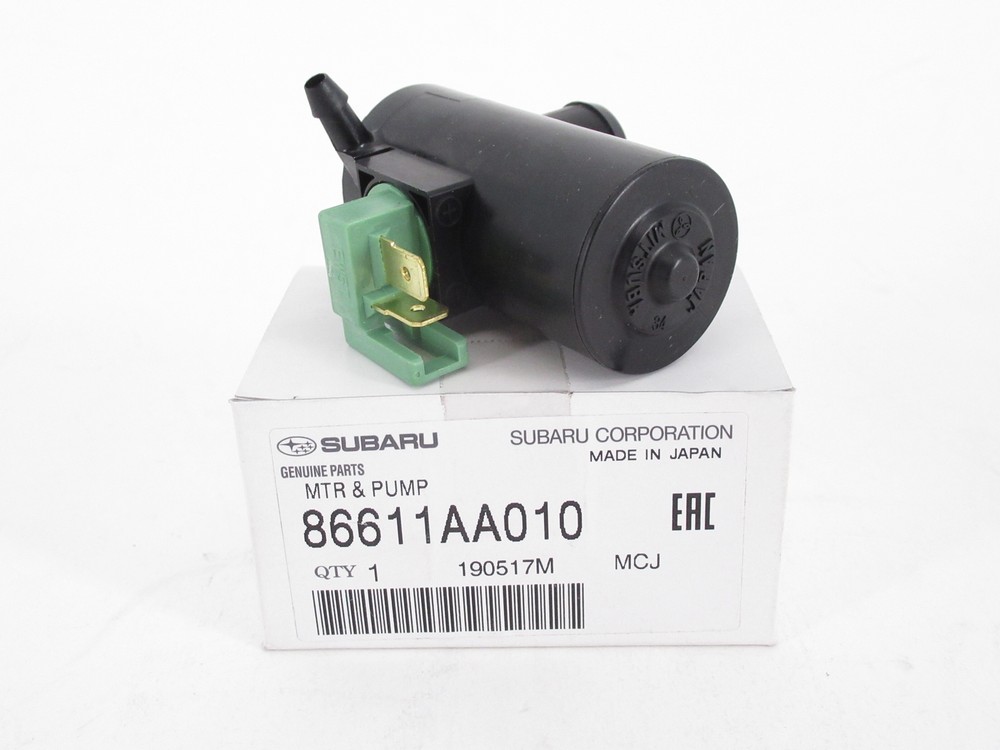 Genuine OEM Subaru 86611AA010 Front Windshield Washer Pump Motor