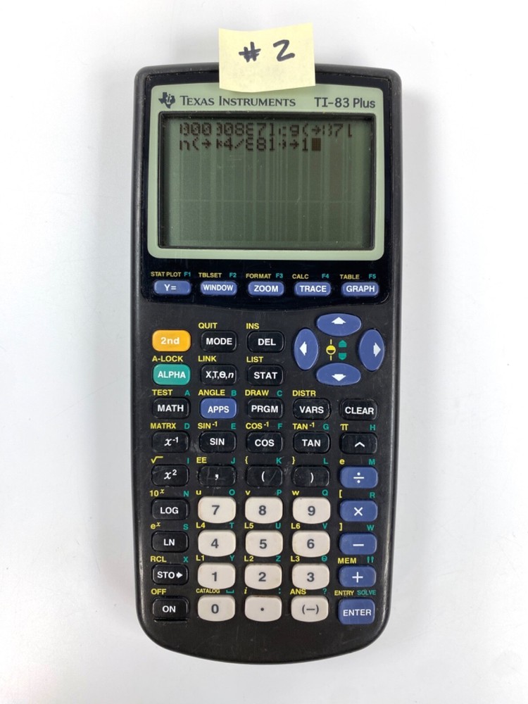Texas Instruments TI-83 Plus Graphing Calculators (2) ***Broken - Parts Only***