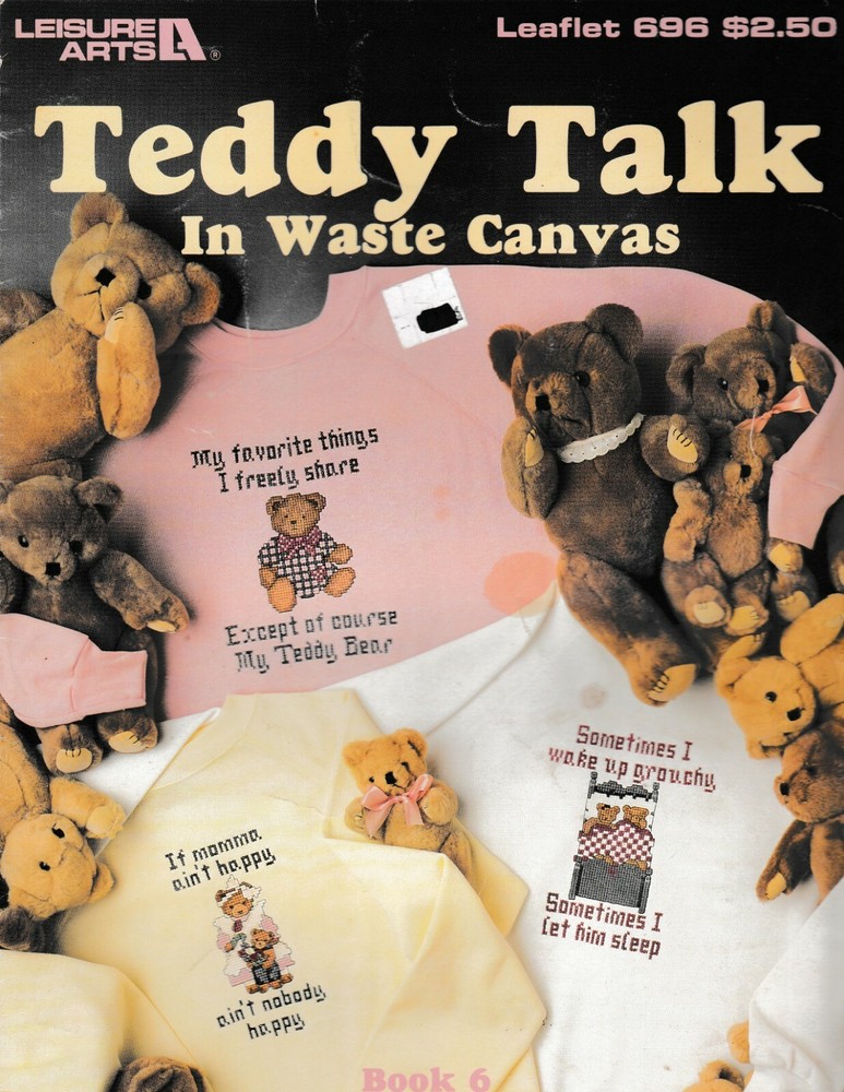 Teddy Talk in Waste Canvas | Leisure Arts 696
