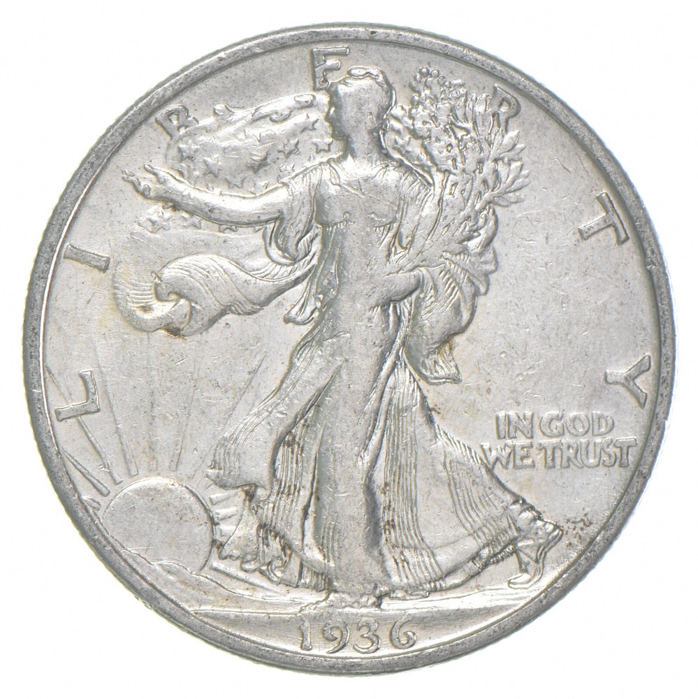 1936-S XF Walking Liberty Half Dollar