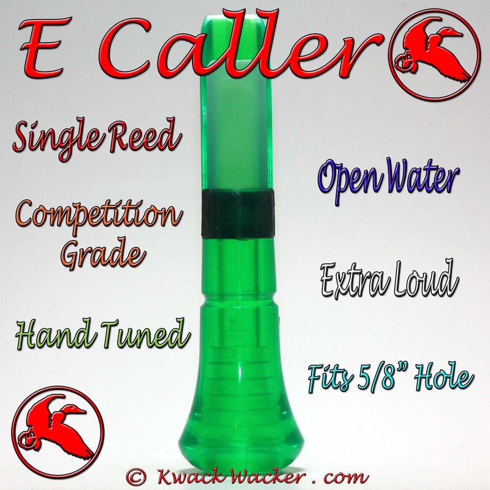 Duck call Inserts Kwack Wacker E Caller Open Water Loud Single Reed