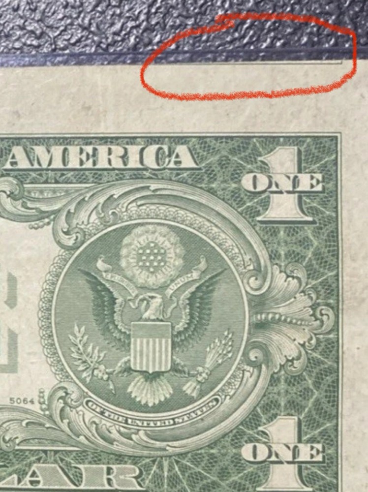 1935D $1 Silver Certificate With Major Reverse Misalignment Error FREE SHIPPING