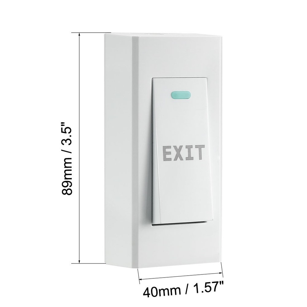 250V 10A Door Release Button Push to Exit NC/NO/COM Switches Access Control