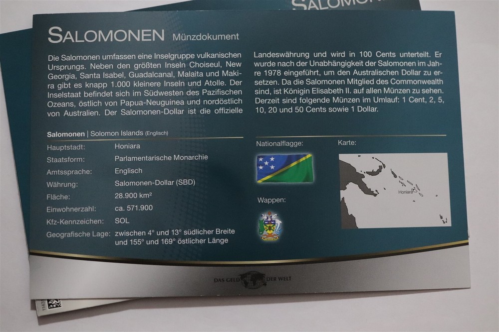 🧭 🇸🇧 SOLOMON ISLANDS MINT SET WITH COA B79 #96