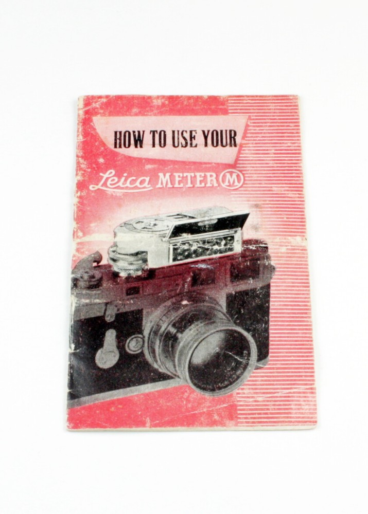 Leica Light Meter M Original Instruction Manual