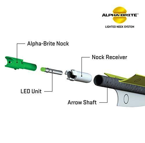 TenPoint Alpha-Brite Lite Stick, Green, 3 Pack