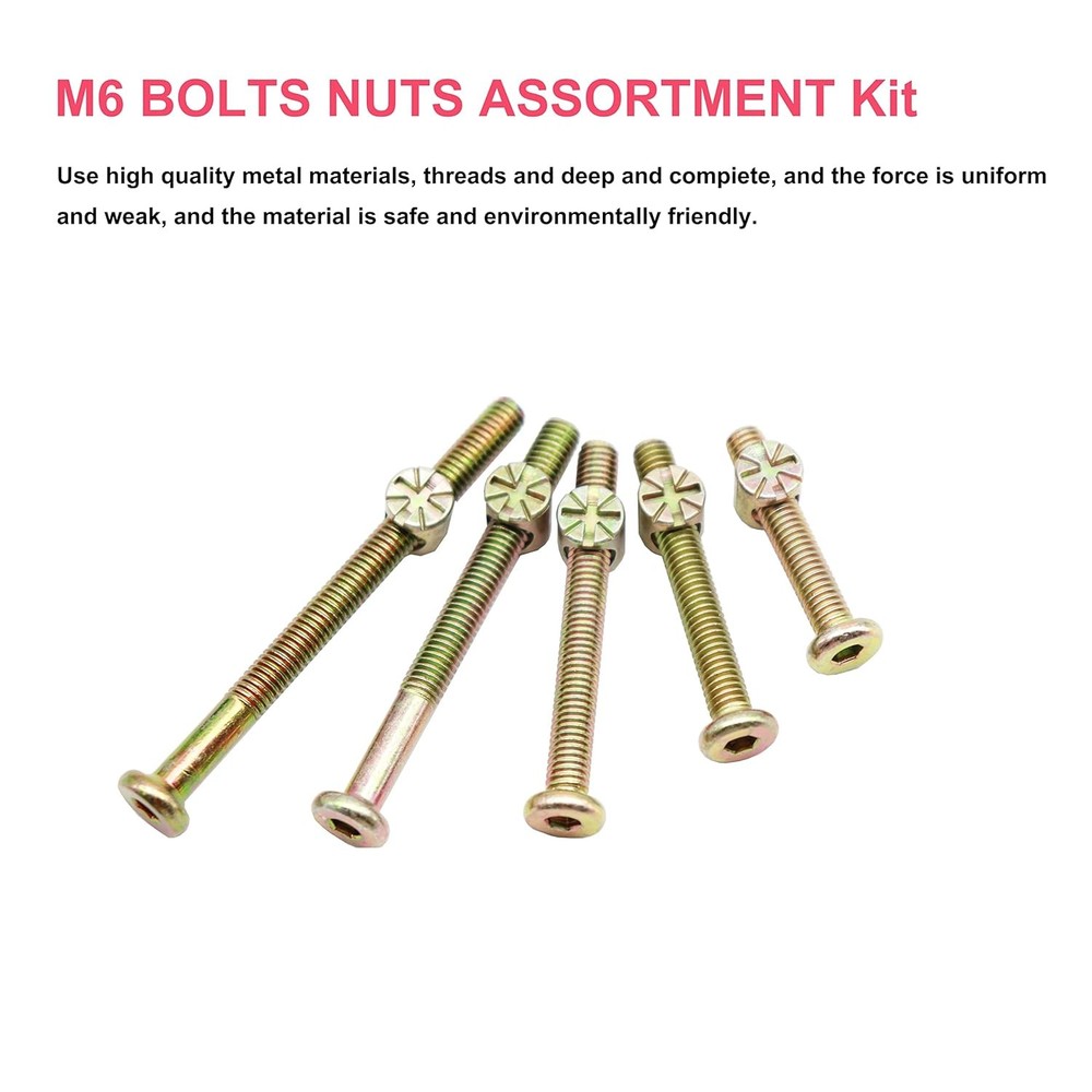 Baby Crib Hardware Replacement Kit M6 50pc