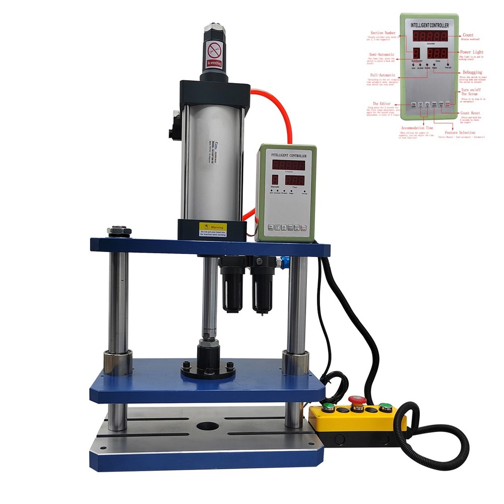 110V 800KG Double-Column Pneumatic Punch Machine Puncher Digital Controller