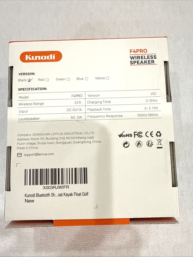 Kunodi F4Pro Bluetooth Wireless Speaker New
