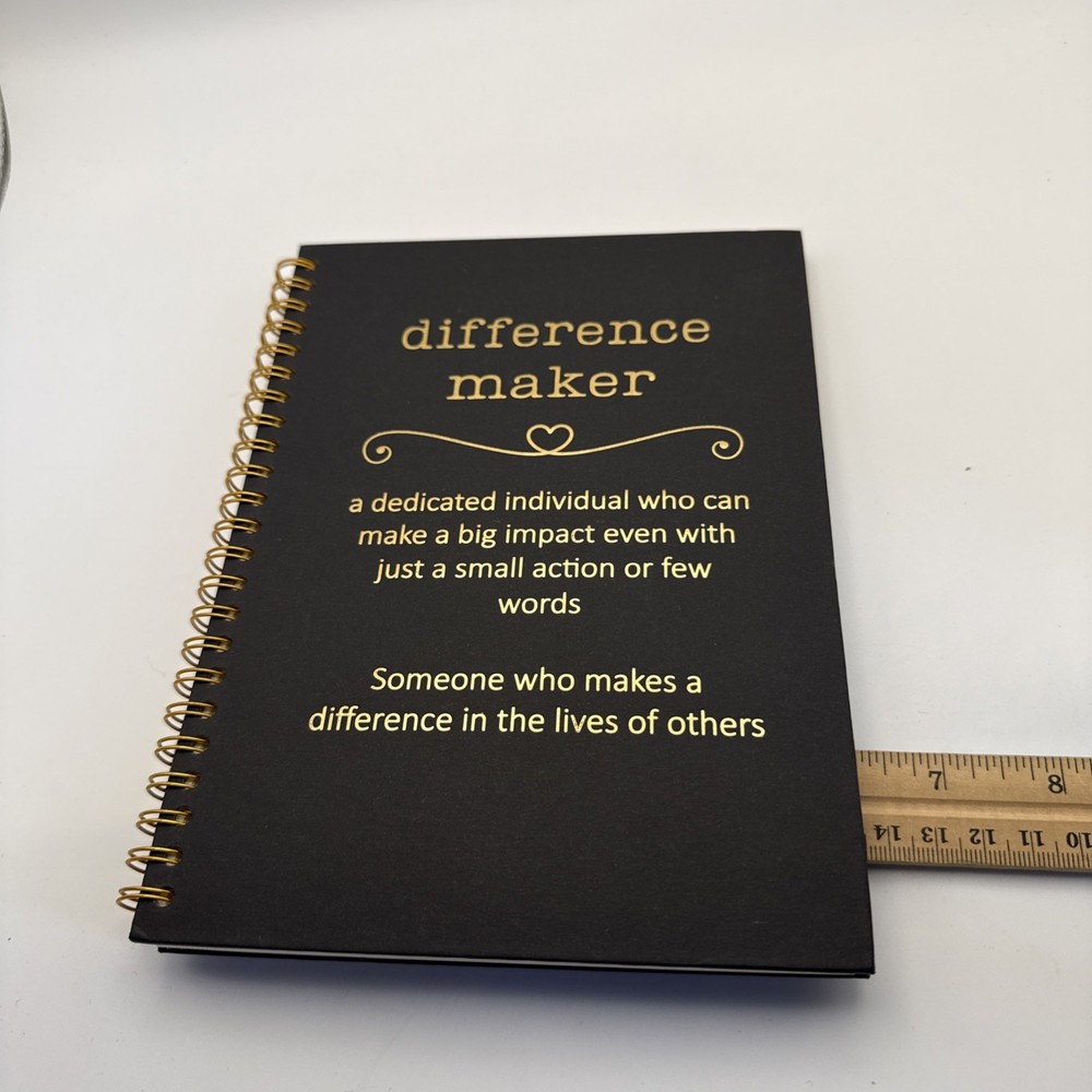 Difference Maker Spiral Bound Notebook/Journal/Drawing